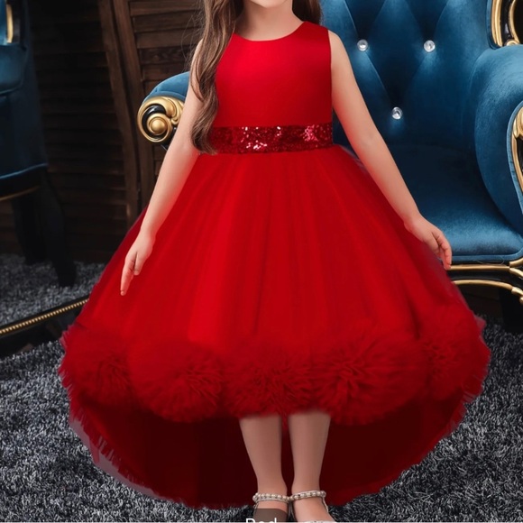 Pageant Girls’ Princess High Low Lace Dress - Picture 6 of 6